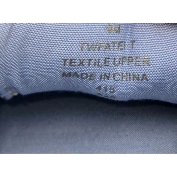 Tommy Hilfiger Womens Slip-On Gold Shimmer Preppy Boat Shoes 9 Logo Loafers New - Picture 8 of 9